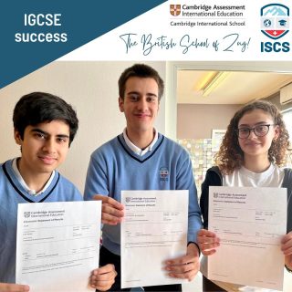3 IGCSE A*s for French & Spanish today! All early entries! 🎉 🥳 👏

What is the “ISCS Difference?”

➡️It is our individual approach to every student. Every student is unique, so is their learning journey. We offer tailored individual learning programmes, delivered by exceptional teachers in a small class environment. 
➡️ Cambridge International Education framework (part of the University of Cambridge) is a prestigious curriculum for students ages from 3 to 18. Students gain IGCSE and A-Level qualifications, which are sought after by the best universities in Switzerland & abroad. Cambridge curriculum reflects the latest thinking in each subject area, drawn from expert international research. Our dedicated teachers encourage students to develop higher order thinking skills - problem solving, critical thinking, independent 
research, collaboration and presenting arguments. 
These are transferable skills that will last a lifetime, 
preparing students for their future careers.
➡️Our extracurricular programme is built to enhance 
our students’ university applications.

#igcse #internationalschool #cambridgeschool #cambridgeinternationalschool #cambridgeinternational #zug #cham #baar #hünenberg #switzerland #myswitzerland #privategymnasium #gymnasium #privatesgymnasium #students #expatsinzug #expatsinswitzerland