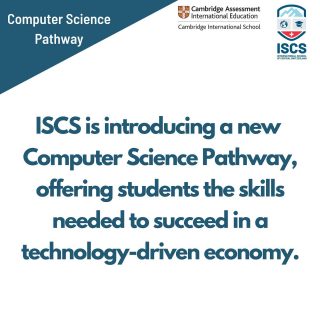 ISCS is introducing a new Computer Science Pathway, offering students the skills needed to succeed in a technology-driven economy.

The programme, which will begin in the next academic year, will cover coding, data and data science, web design and development, Internet of Things (IoT), and block chain amongst others. In addition to the hands-on learning in our new dedicated computer lab, our students will have many opportunities to meet with mentors from across different industries to supplement their understanding of the various applications of technology, attend career talks and take part in global computer science events. As students progress through each module, they will be able to choose an A-Level “Computer Science” subject. 

Fundamentally, Computer Science is about solving problems computationally, learning and applying systems thinking and logic. Students who learn to code develop logical thinking, creativity, communication and problem-solving skills, which will equip them well no matter what career they choose in future. The skills and attitudes gained through a computer science programme are immediately applicable and in great demand across every industry, from agriculture to finance, and will propel our students into what ever career path they choose in the future. 

“Computer science is the third most popular study area for international students going to university in the United States alone. The job market is growing on average twice as much as any other industry. Businesses across the globe are looking for graduates who can apply digital skills with confidence. We are committed to offering our students a platform that will allow them to thrive once they graduate ISCS” said Jose Antonio Parra, our Executive Director.

Parents and students will be able to find out more about the new programme, meet the new teachers and mentors during a special Launch Event in the new academic year. 

#computerscience #coding #cambridgeschool #cambridgeschools #cambridgeinternational #internationalstudents #zurich #cham #baar #zugcity #hünenberg #highschool #zürich #education  #expatsinswitzerland #expatsinzug #students #expatinswitzerland
